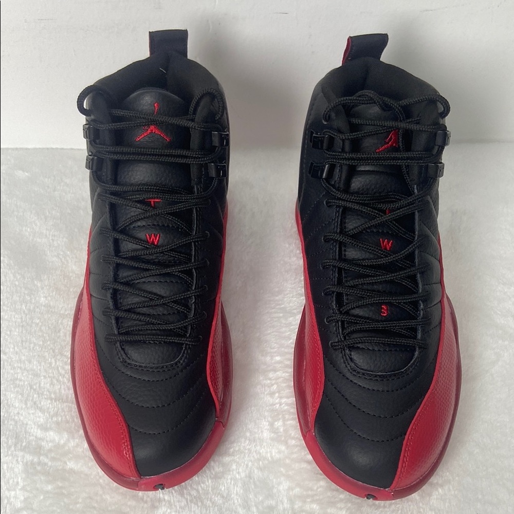 Men’s Black/ Red Athletic Shoes Sneakers -Retro 12 Flu Game